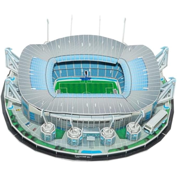3D STADIUM PUZZLE MANCHESTER ETIHAD STADIUM GRAND UNIQUE & COLLECTIBLE MODEL ASSEMBLY BUILDING KIT FOR KIDS & ADULTS 119PCS - Image 3